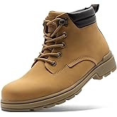 ANJOUFEMME Men's Winter Hiking Boots Waterproof, Anti-Slip Outdoor Climbing Warm Work Trekking Shoes for Men