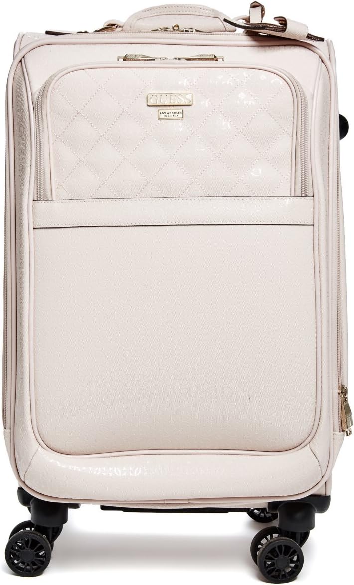 guess suitcase pink