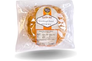 New Grains Artisan Sourdough Round Bread | Gluten Free Bread, Delicious Sourdough Taste with Fluffy Chewy Texture and Crisp Tanned Crust | Bread Fresh for Simple Snacks and Tasty Sandwiches | 1 Pack