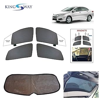 Kingsway Car Magnetic Sun Shades Curtains For Honda City 2014