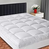 SOPAT Extra Thick Mattress Topper King 400TC Cotton Pillow Top Breathable Mattress Pad Protector with 8-22" Deep Pocket Soft