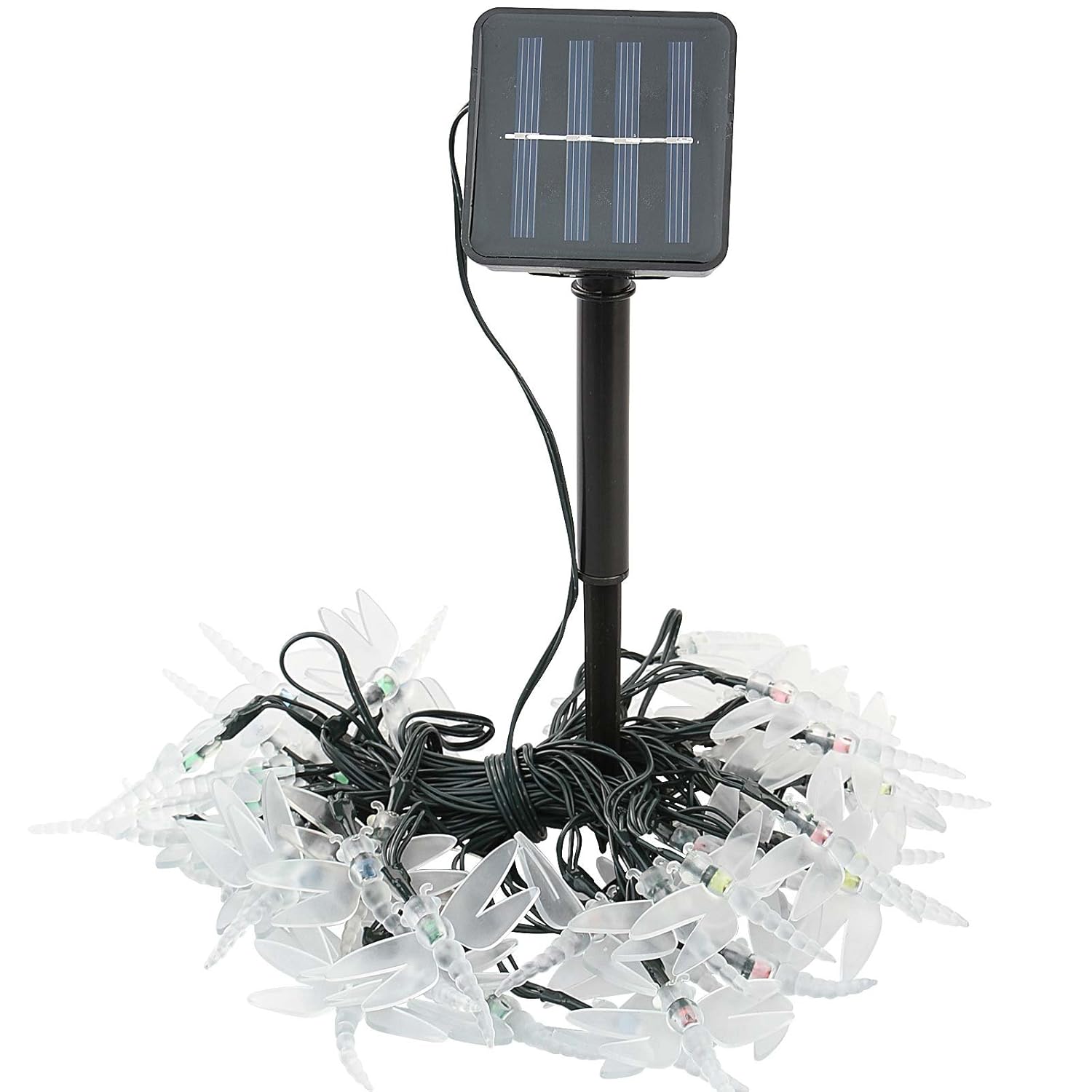Solar Lichterkette Libelle Gartenbeleuchtung LED Solarlampen in drei