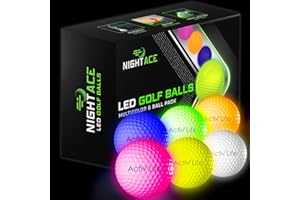 Super Bright LED Golf Balls - Best Novelty Gift for Golfers - Don’t Let Sundown Stop You with up to 8 Minutes to Retrieve You