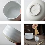 TEANAGOO Matcha Kit Japanese Tea Set Chawan Sieve Chashaku Whisk Holder view 3