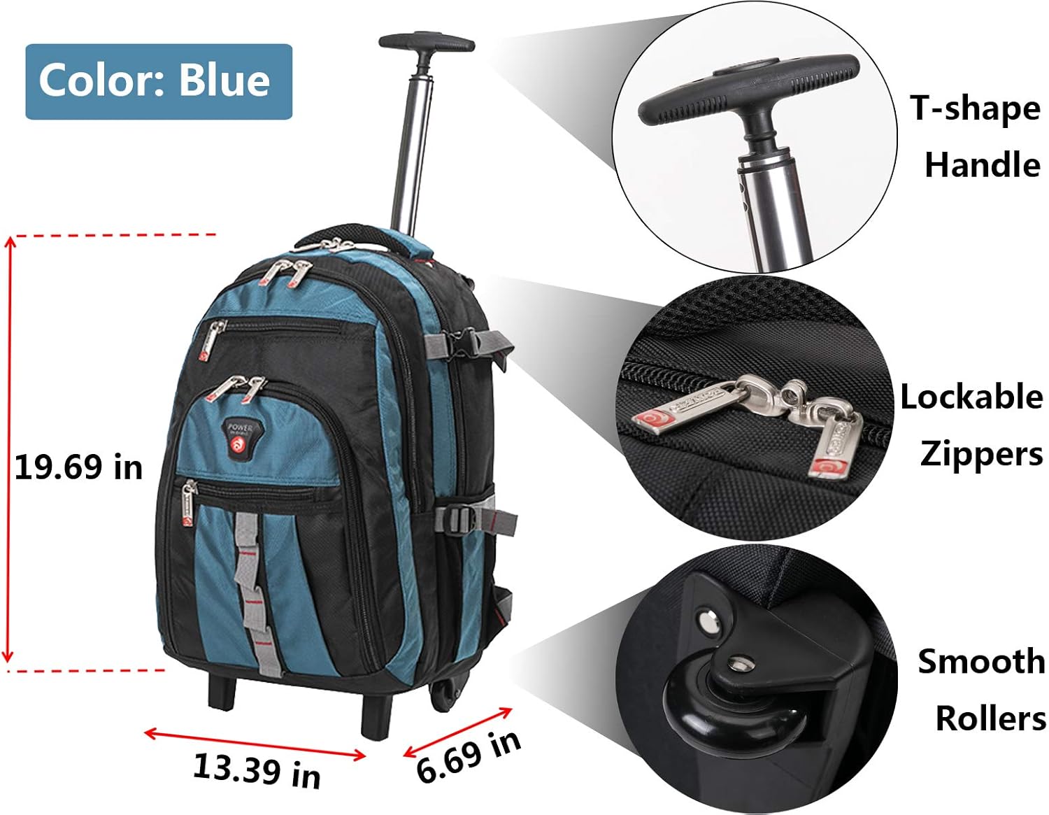 rolling backpack luggage