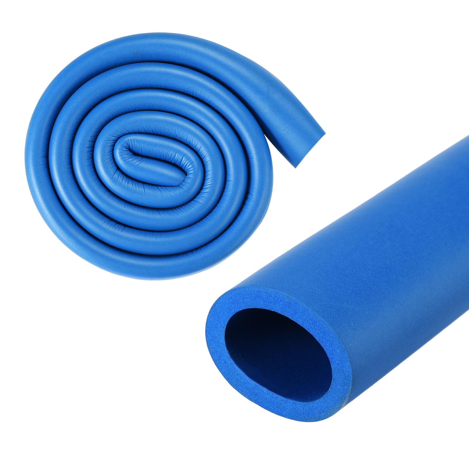 M METERXITY Pipe Insulation Foam Tube, 25mm 1" ID 35mm OD 3.3Ft 1m Length, Soft Flexible Foam Tubing Pipe Foam Insulation for Handle Grip Support/Guitar Stand/Roof Racks [Blue]