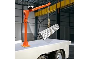 SAHUANIYE Truck-Mounted Crane Hoist, 3500lb Truck-Mounted Bed Crane with 12v Electric Winch, Lifting Arm Bearing Capacity 220lb 550lb 1100lb, Pickup Truck Jib Cranes, Use to Lift Generators, Engines,Compressors