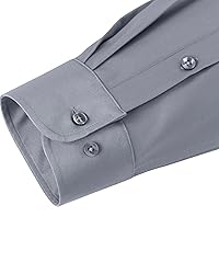 J.VER Men's Dress Shirts Solid Long Sleeve Stretch
