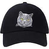 Hatphile Dog and Cat Embroidered Baseball Cap Collection – Doodle, Frenchie, Bulldog, GSD, Pug, Shiba Inu, Scottish Fold