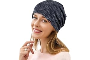 Amradield Faraday Silver Fiber Skull Hat Elasticity Cotton Beanies Slouch Cap Shielding RF Radiation Knit Cap Blocking Signal