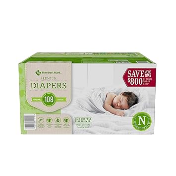 member's mark comfort care baby diapers