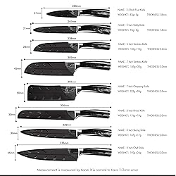 FULLHI Knife Set, 14pcs Japanese Knives