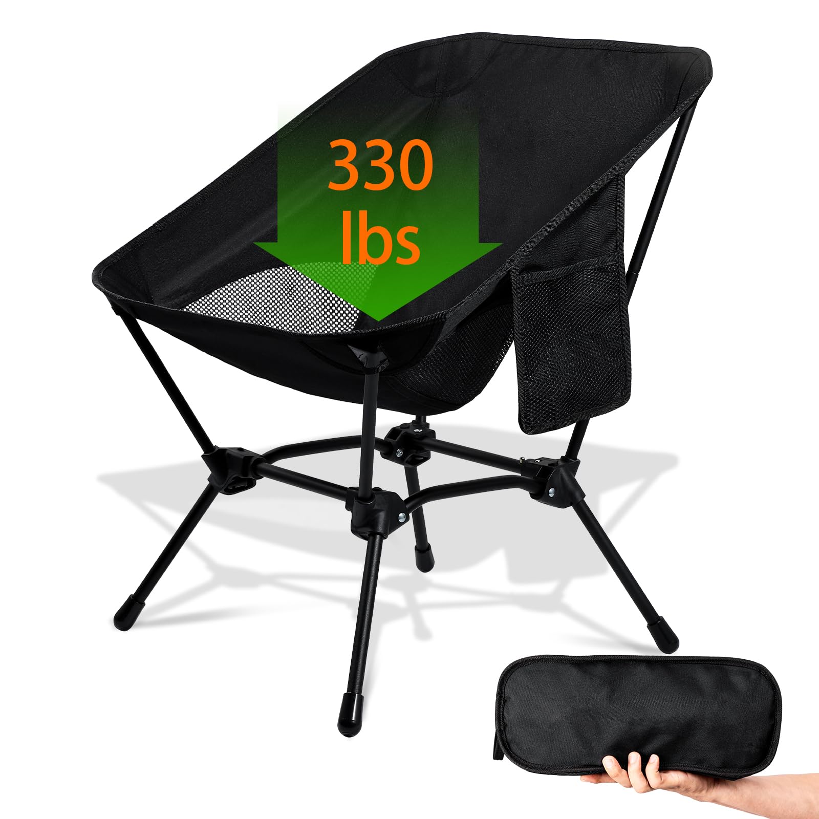 thumbnail image 2 of Night Cat Ultralight Backpacking Chair – Compact Foldable Camping Chair, 330lb Capacity 2 of 5
