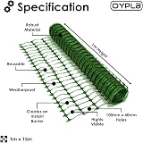 Oypla Heavy Duty Green Safety Barrier Mesh Fencing 1m x 15m view 2