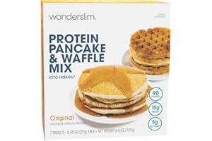 Wonderslim Protein Pancake & Waffle Mix, Original, Low Sugar & Low Calorie (7ct)