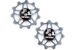 JRC Components 11T Ceramic Pulley Wheels | Compatible with Shimano Dura Ace R9250, 105 R7150 & Ultegra R8150 | Hybrid Ceramic Derailleur Pulley Wheels for Shimano 12 Speed Rear Derailleur