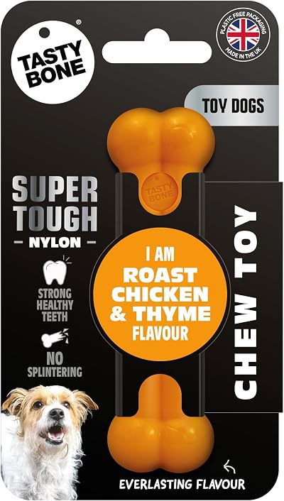 TastyBone Roast Chicken & Thyme Nylon Dog Chew Toy - Indestructible