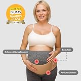 BABYGO 2 in 1 Pregnancy Belly Band Support Nude Plus Size Pelvic Belt view 2