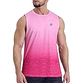 Men's Tank Tops Quick Dry Workout Muscle Gym Sleeveless Shirts UPF 50+ Sun Protection Running Beach Summer Swim Shirts