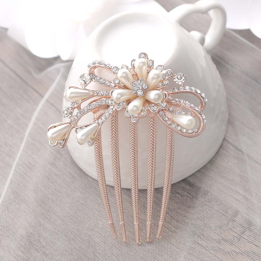Amazon Com Aukmla Wedding Hair Combs Bridal Accessories For