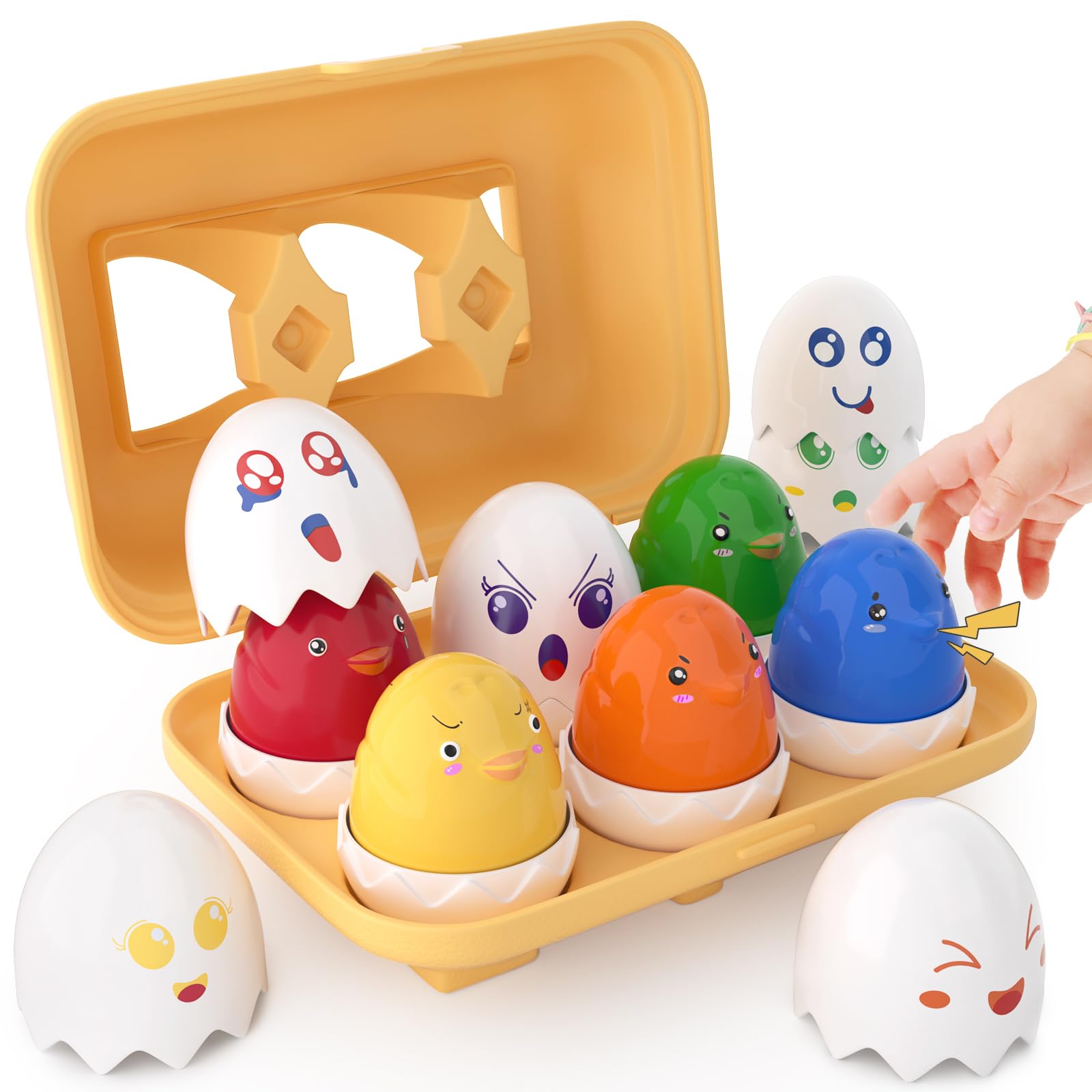 Photo 1 of sucenance Egg Toys for Toddlers 1-3,Montessori Toys for 1 Year Old,Matching and Sorting Learning Toy,Easter Basket Stuffers for Toddlers Kids, Sensory Toy Gifts for Babies Boy Girl 18 Months and Up