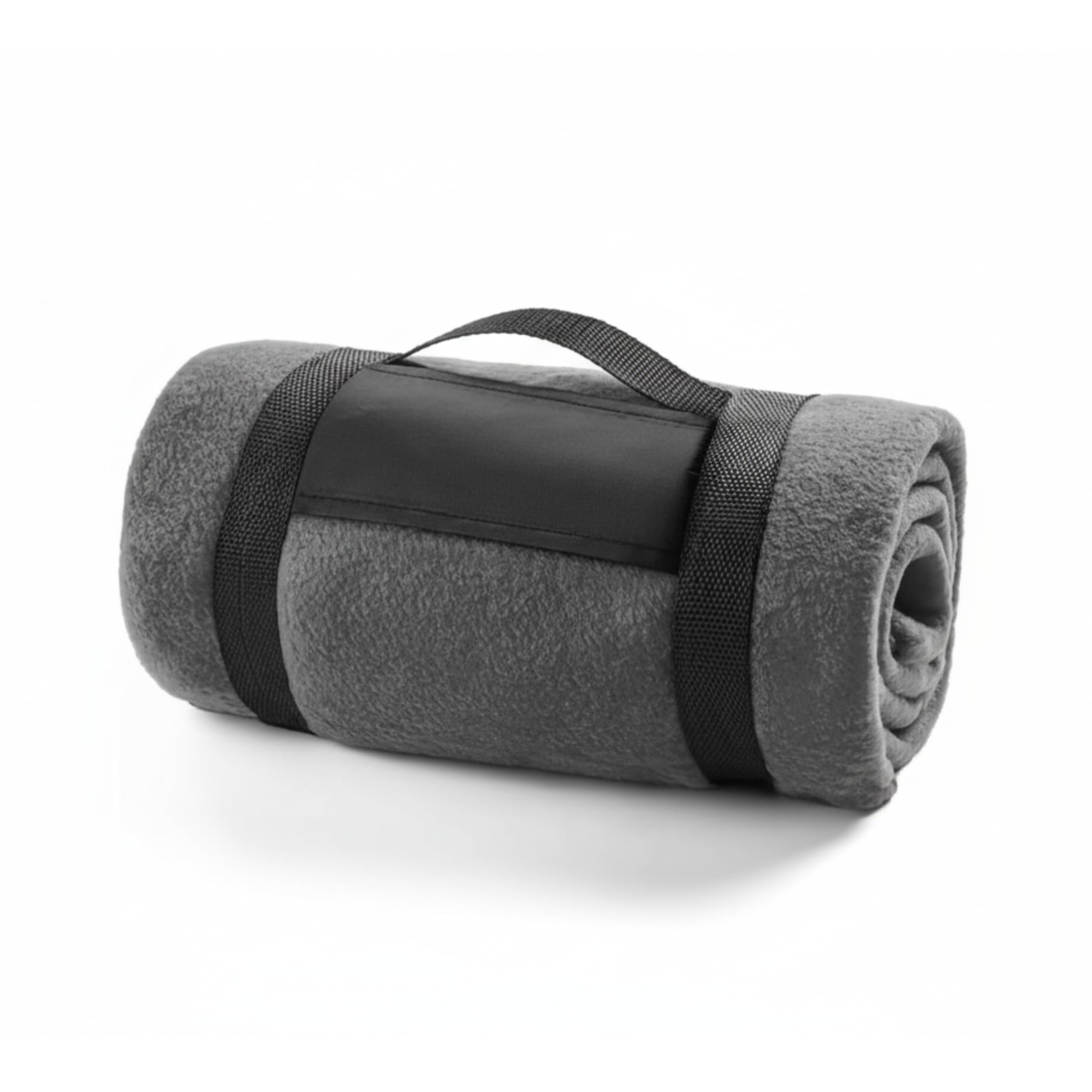 FUN FAN LINE | Super Soft Anti-Pill Fleece Throw Blanket for Sofa & Travel (51x63 in) + Reusable Hand Warmer | Thermal Blanket with Carry Handle | Thick Winter Quilt for Outdoor Use (Grey) — image 1