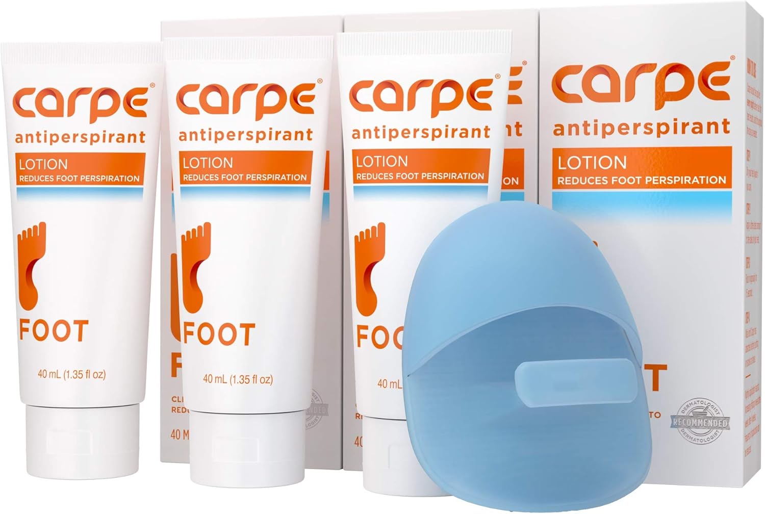 Carpe Antiperspirant Foot Lotion Package Deal (3 Foot Tubes