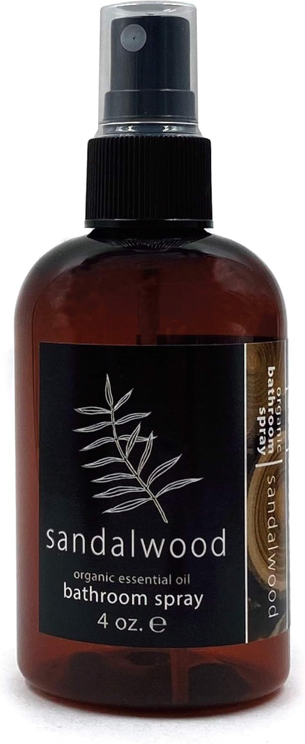 Hemlock Park Bathroom & Toilet Spray | Naturally Stop Odors (Sandalwood, 4 oz. Spray)