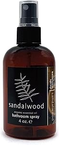Hemlock Park Bathroom & Toilet Spray | Naturally Stop Odors (Sandalwood, 4 oz. Spray)