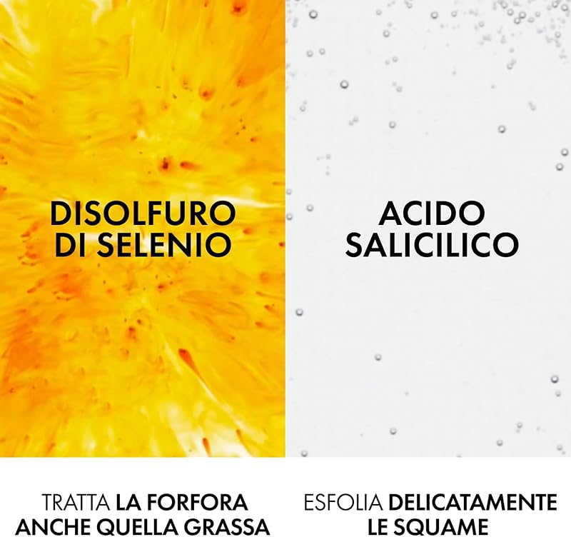 Dercos, Shampoo Anti-Forfora DS, Per Capelli da Normali a Grassi, Azione Riequilibrante, Effetto Anti-Ricomparsa, Arricchito con Disolfuro di Selenio e Acido Salicilico, 200 ml