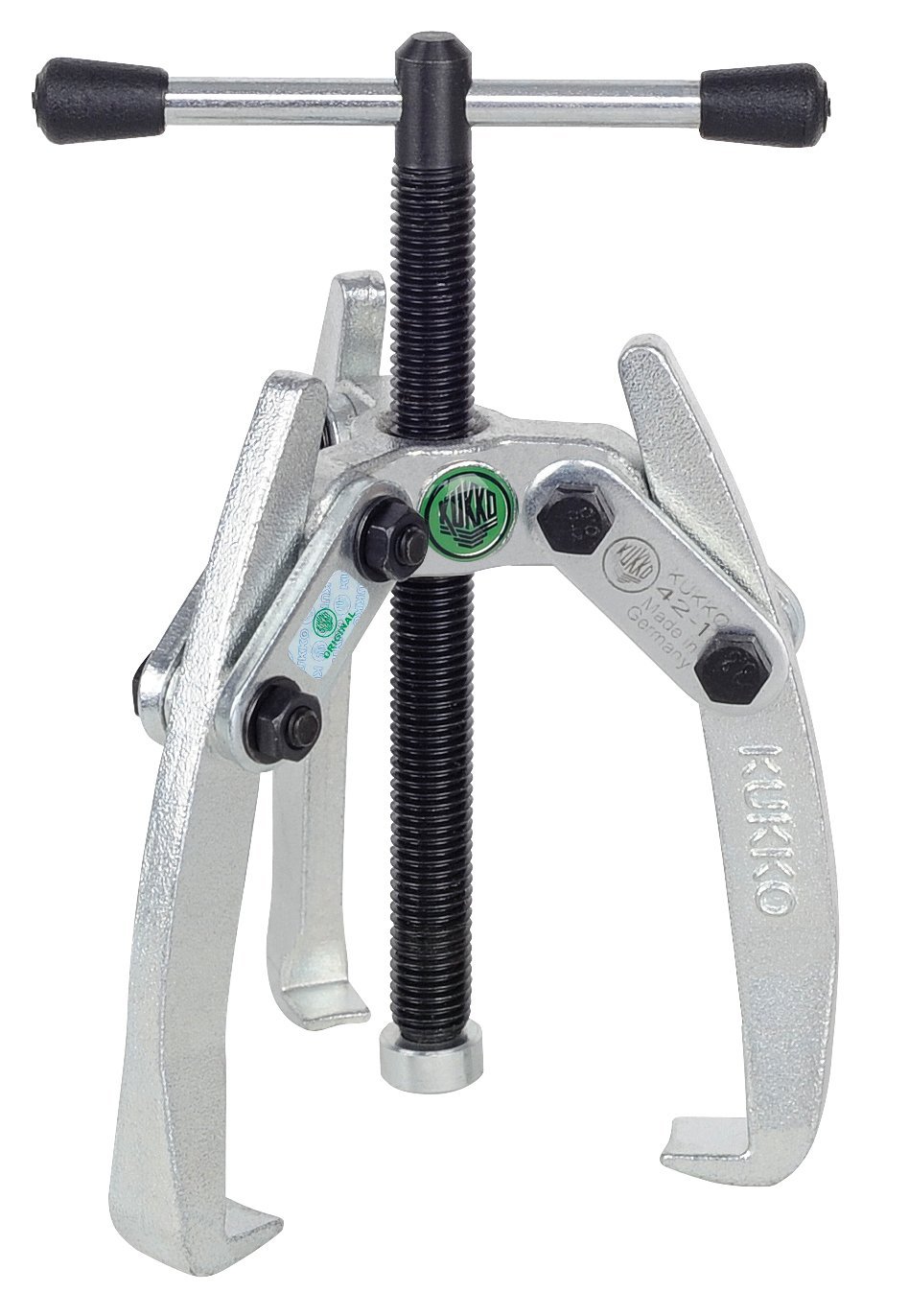 KUKKO 42-1 - Extractor de rodamientos pequeño de 3 Patas articuladas (65x65 mm)
