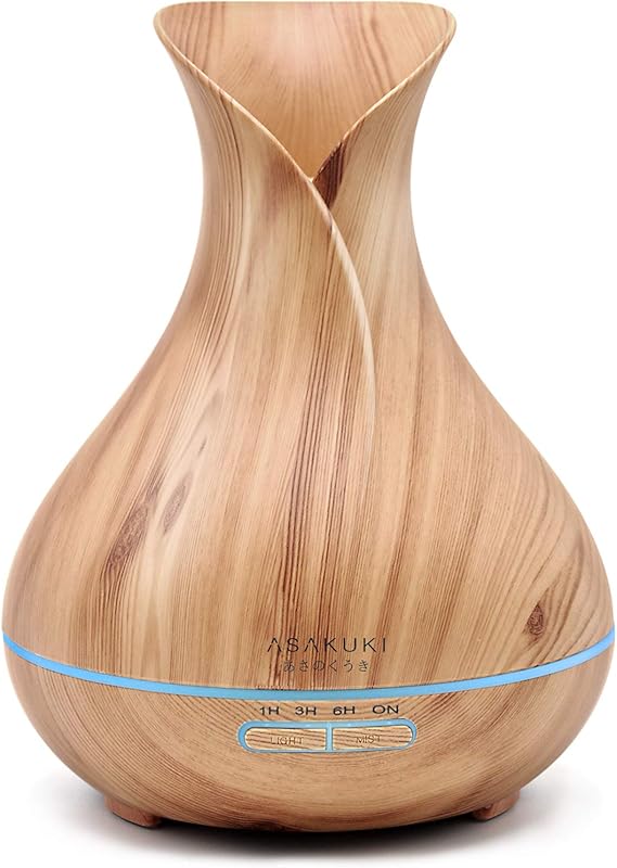 Essential Oil Diffuser, ASAKUKI 400ML Premium Quiet 5In1 Humidifier