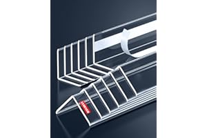 FRYCHEE 12PCS Clear Self-Adhesive Wall Corner Protectors，Corner Guards & Edge Protector for Wall Door Frame Cabinet Baseboard & Door, Table, Stair (39.3" X 1.0")