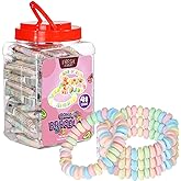 Fresh Finest 48-Count Bulk Candy Bracelets - Individually Wrapped Novelty Candy Bracelets. Perfect for Party Favors, Goody Bags, Candy Buffets, and Retro-Themed Events.