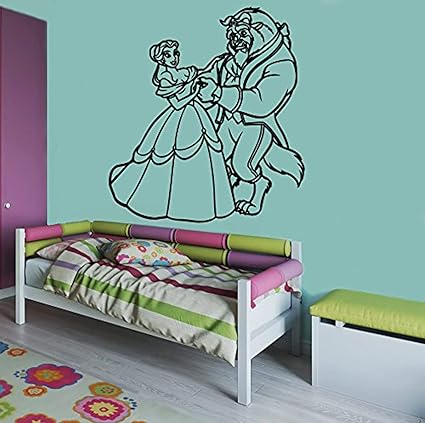 Amazon Com Magic Dance Beast Belle Wall Applique Cartoon
