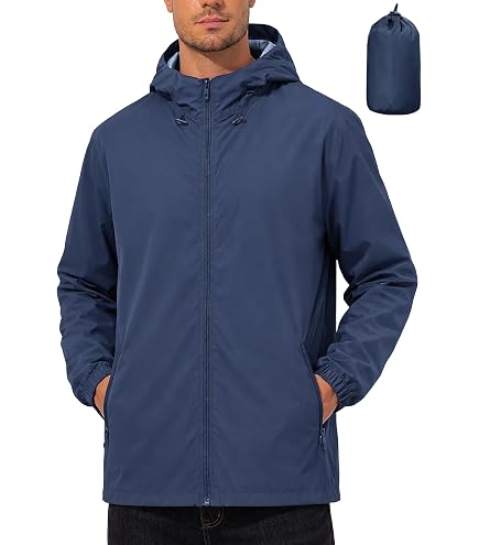 Amazon.com: Portwest F440 Men's Hi Vis Waterproof Hooded Rain