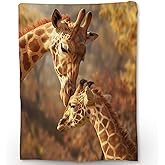 Ti Caldi Cute Giraffe Blanket Soft Animal Flannel Throw Blanket for Adults Kids Women Boys Girls - Warm Cozy Lightweight Fuzzy Blankets for Couch, Bed, Travel, Outdoor 50×60 in