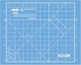 ANSIO Craft Cutting Mat Self Healing A5 Double Sided 8x7 inch Sky Blue/Lime view 2