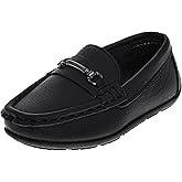 French Toast Toddler Boy Loafers Penny Moccasin School Driving Dress Shoes for Boys Black, Tan, Navy, White Red Size 5-10 Toddlers 11-13 Little Kid 1-5 Big Kid