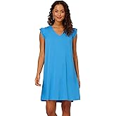 Adrianna Papell Womens V Neck Double Pleated Sleeve Dress