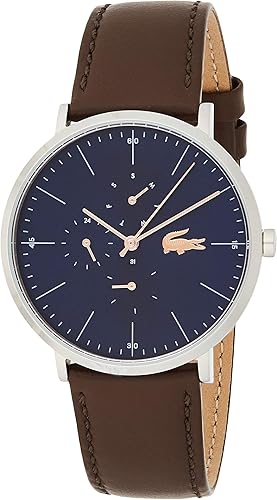 lacoste leather watch
