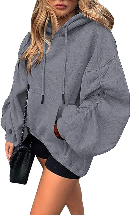 N /C Frauen lässige Hoodies, warme LangarmLangarmHoodies mit Tasche