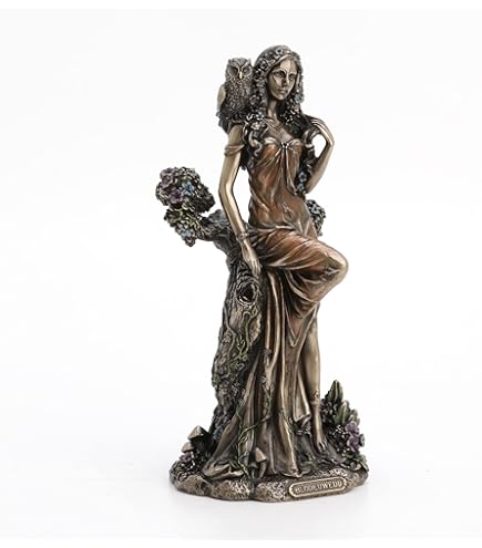 Veronese Design - Statue Aine, La Reine Fée Celtique De L'Été Et De L'Amour, Finition Bronze Antique (23 Cm)
