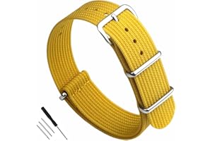 WOUKUP Premium Military Ballistic Ribbed Nylon Watch Straps 18mm 19mm 20mm 22mm Replacement Watch Band for Men