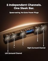 ULTIMEA 5.1CH Soundbar Dolby Atmos 340W HDMI eARC VoiceMX BassMX App view 2