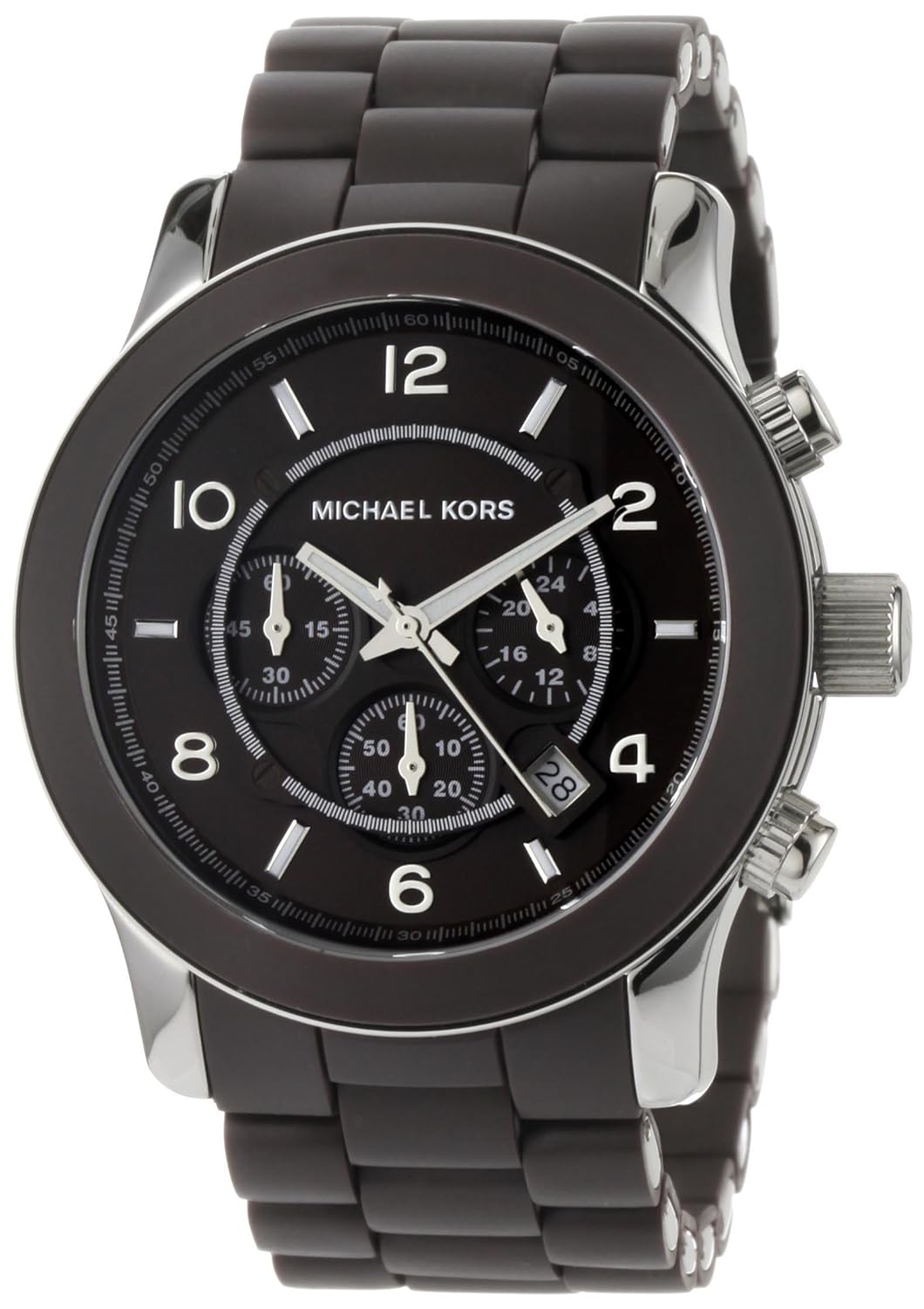 Michael Kors Chocolate Brown Rubber Mens Watch MK8129 Michael Kors