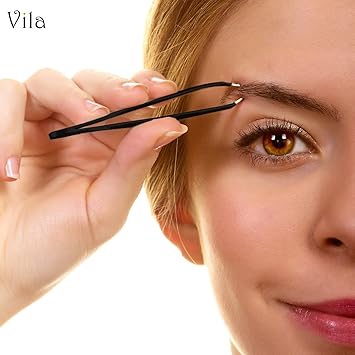 Buy Tweezers For Eyebrows Stainless Steel Slant Tip Plucker