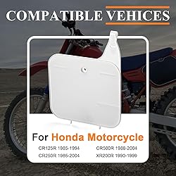 Front Number Plate Plastic White Compatible with