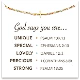 STORYJEWELLERY Christian Gifts for Women, Religious Confirmation and Baptism Gifts, Cross Bracelet for Women, Easter Gift, Encouragement Presents, Christian Jewelry