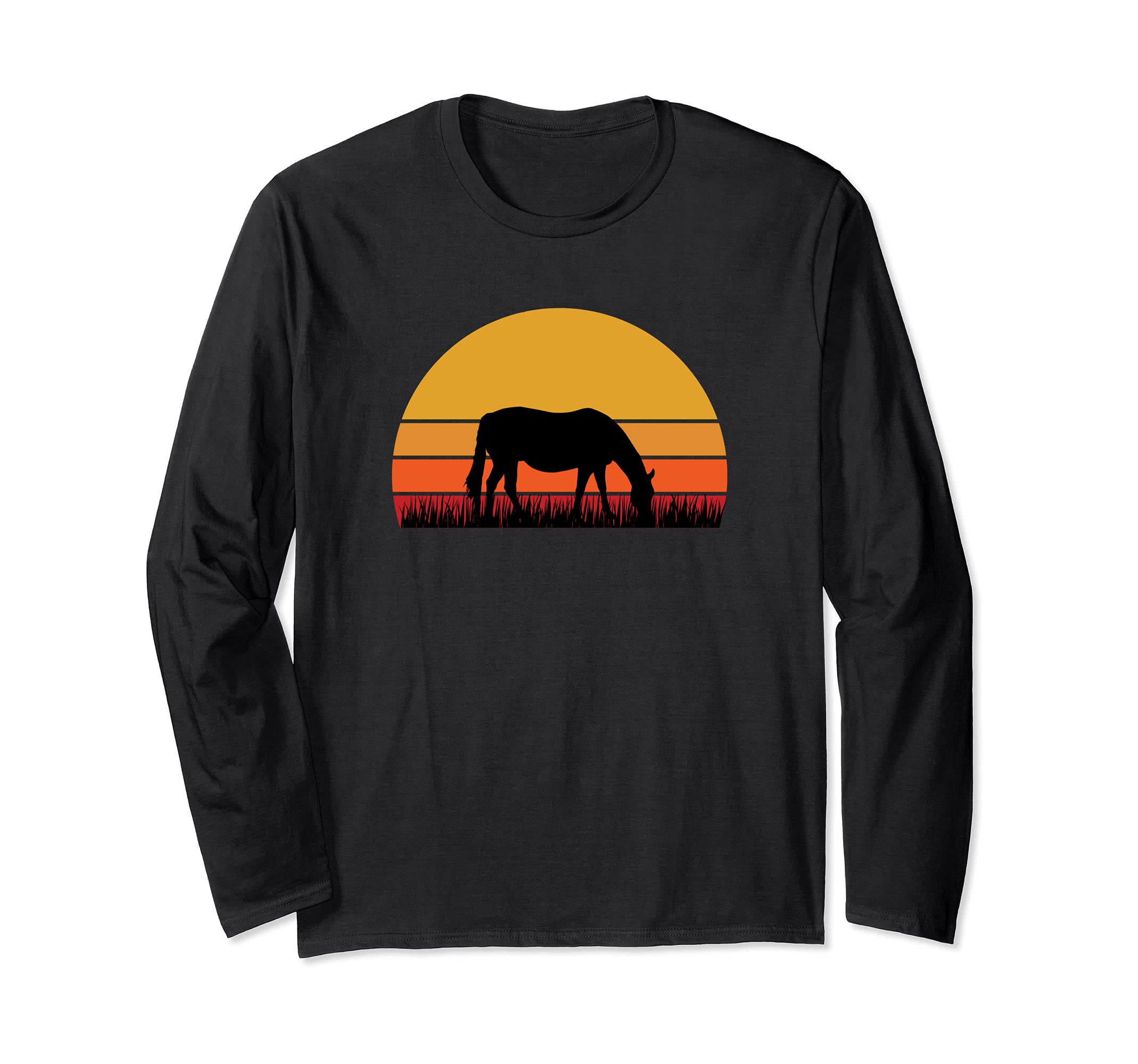 Horse Equine Equestrian Cowboy Polo Farm Farmer Ranch Pony Long Sleeve T-Shirt
